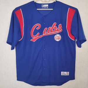 Chicago CUBS True Fan MLB Jersey Blue Red XL 48 " chest